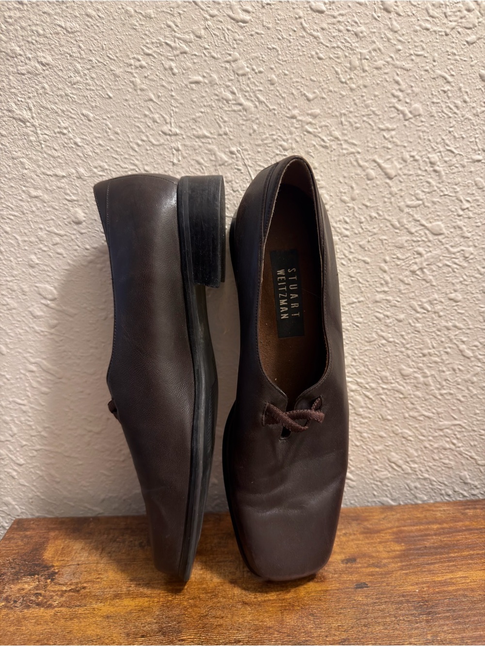 Stuart Weitzman Women’s Brown Leather Loafer